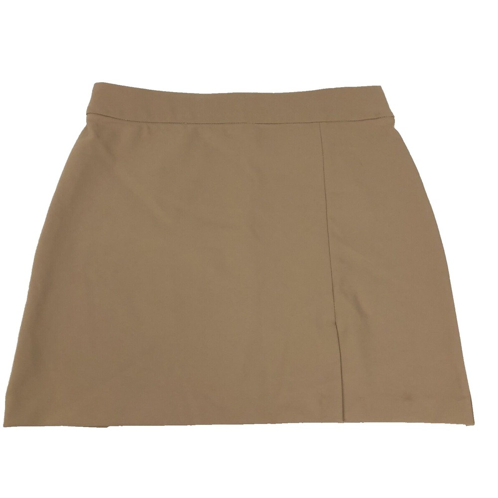 Nicole Miller Womens Skirt sz 8 Khaki Stretch Nylon Blend Tennis‎ Waitress
